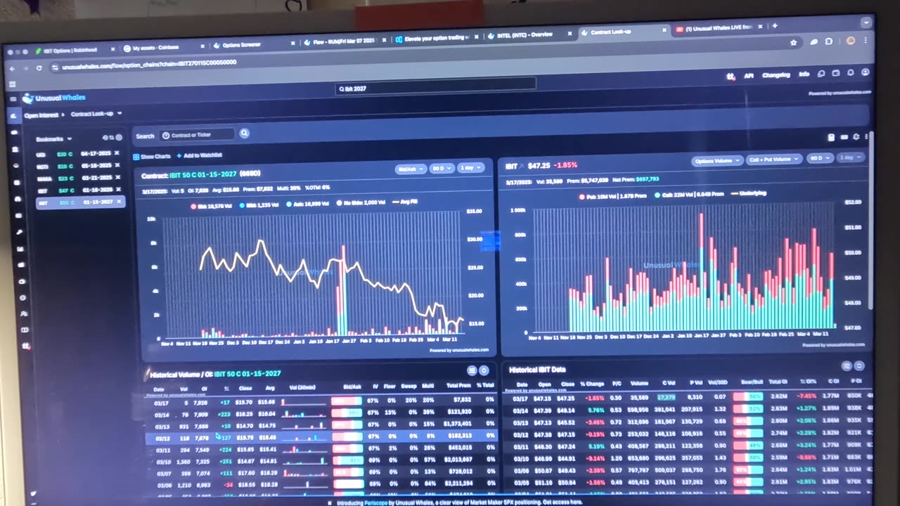 Studying Stock Option Flow