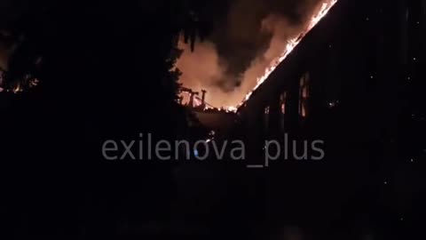 🔥🔥🔥 Yenakiyeve, large-scale fire after UAV attack.