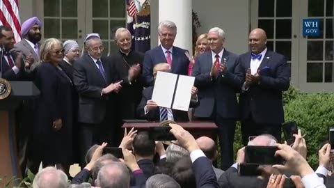 President Trump Signs the Executive Order on Promoting Free Speech and Religious Liberty