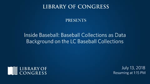Inside Baseball Baseball Collections as Data