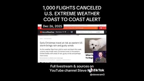 Weather and flight cancelations ..