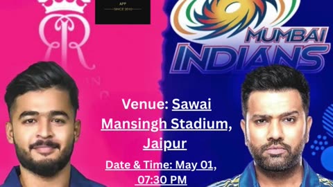 Sawai Mansingh Showdown: Get Reddy Anna ID for RR vs MI.