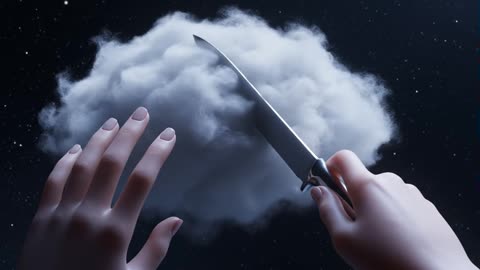 Storm cloud cutting ASMR