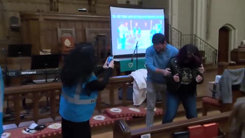 Paid Protesters Practicing