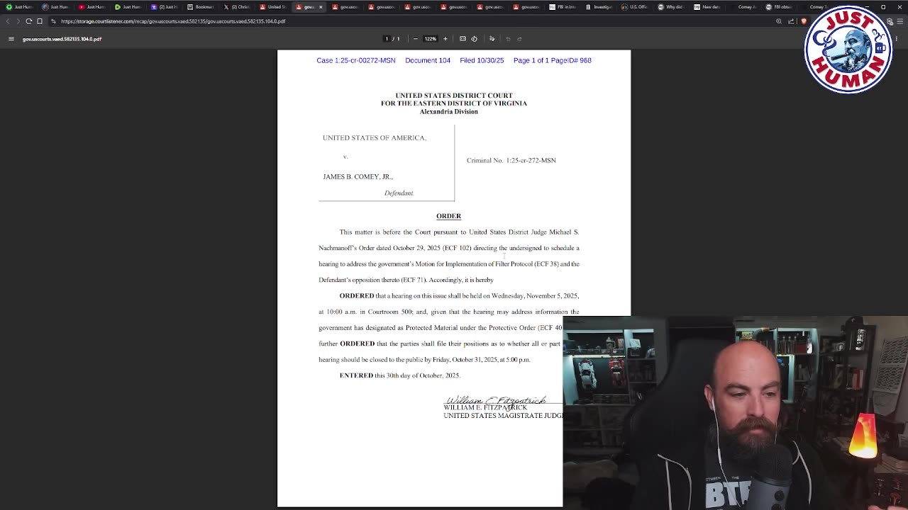 Just Human #351: Smartmatic in Court, New Epstein Financial Docs, and Big Filings in Comey Case