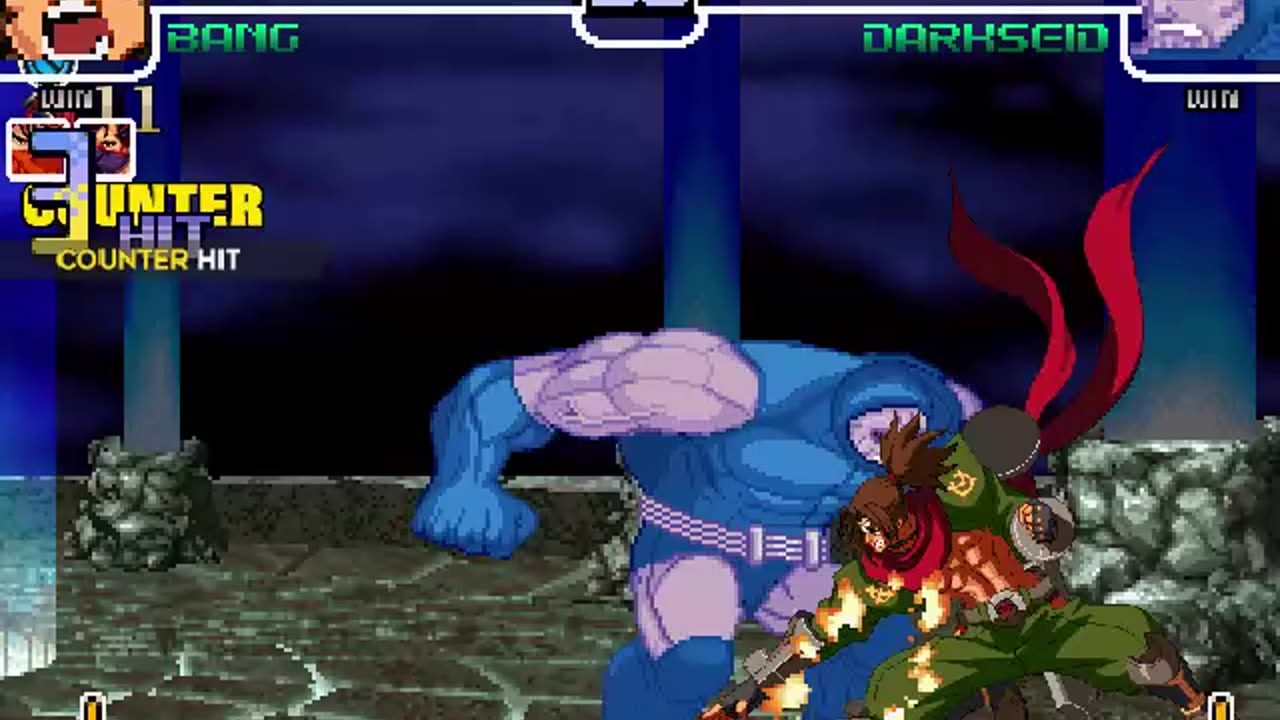Bang Shishigami, Eiji Kisaragi, and Strider Hiryu (Me) vs Darkseid
