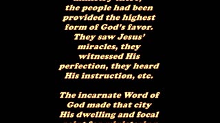 Matthew 11:23- Daily Bible Verse Commentary