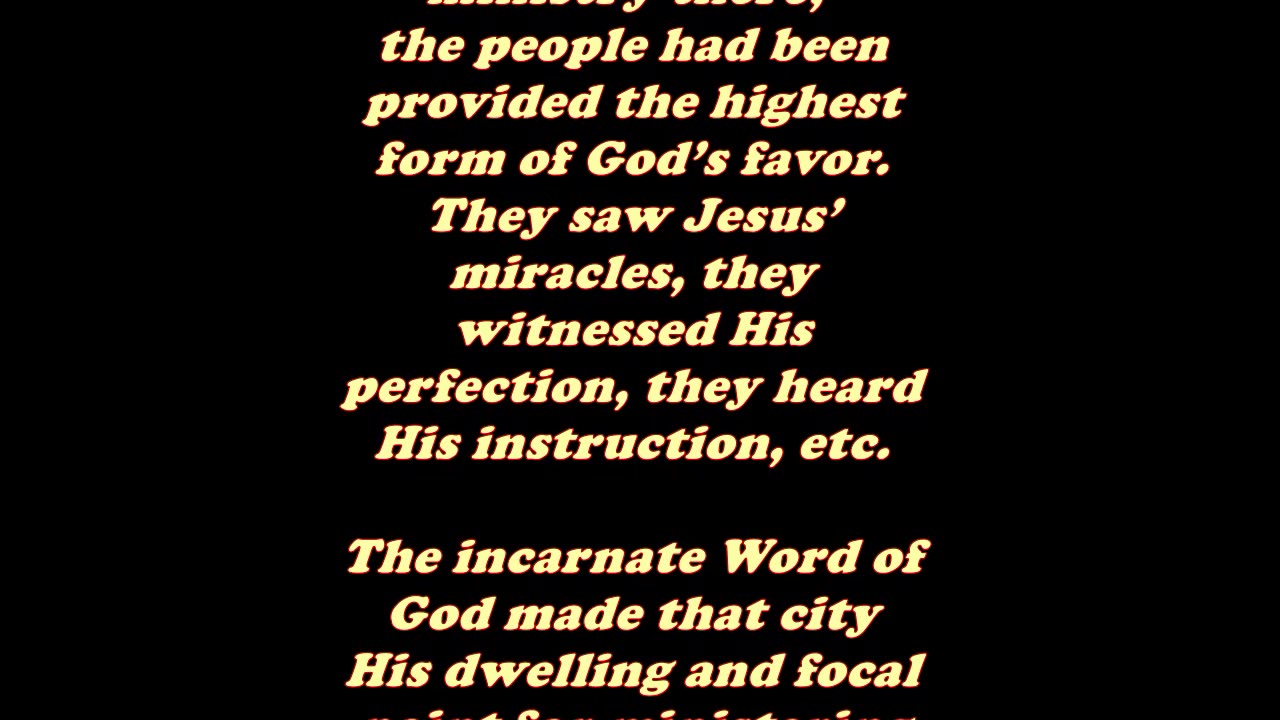 Matthew 11:23- Daily Bible Verse Commentary