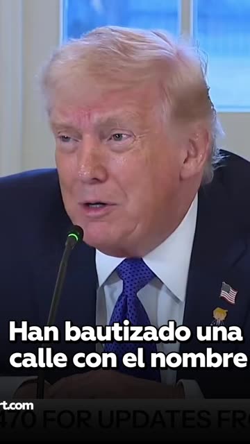 Trump sobre Venezuela: "Atacas un país y te dedican una calle. Nunca había pasado antes"