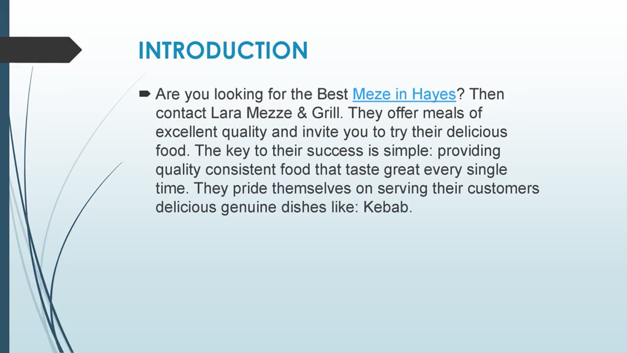 Best Meze in Hayes
