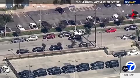 Low Speed (sic) High Speed Police Pursuit of Sexual Assault Suspect Across LA