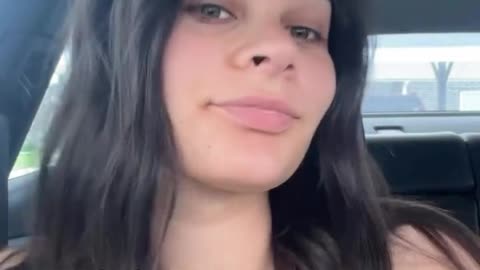 Enjoy this beauty tgirl inside the car