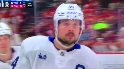 Leafs C #34 Auston Matthews 🥅(3)🏒Wrist-Shot Goal