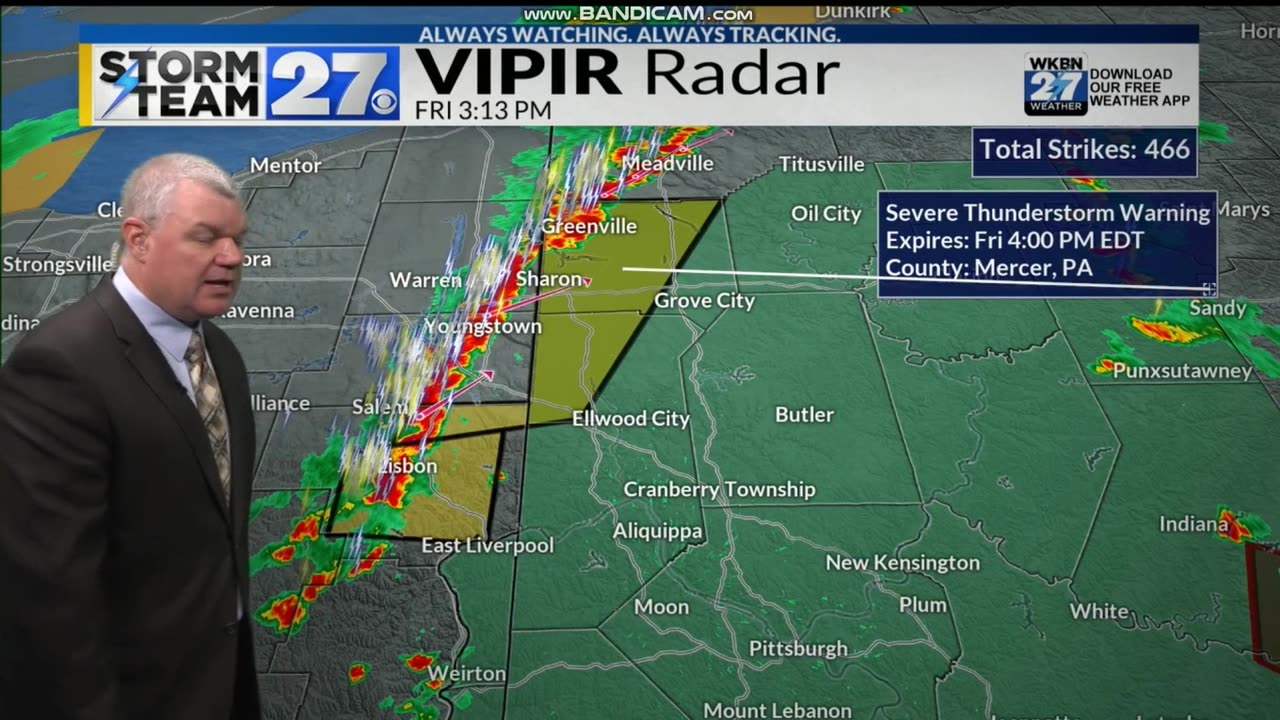 JUNE 27 2025 WKBN 27 FIRST NEWS TRACKING SEVERE WEATHER PART 1