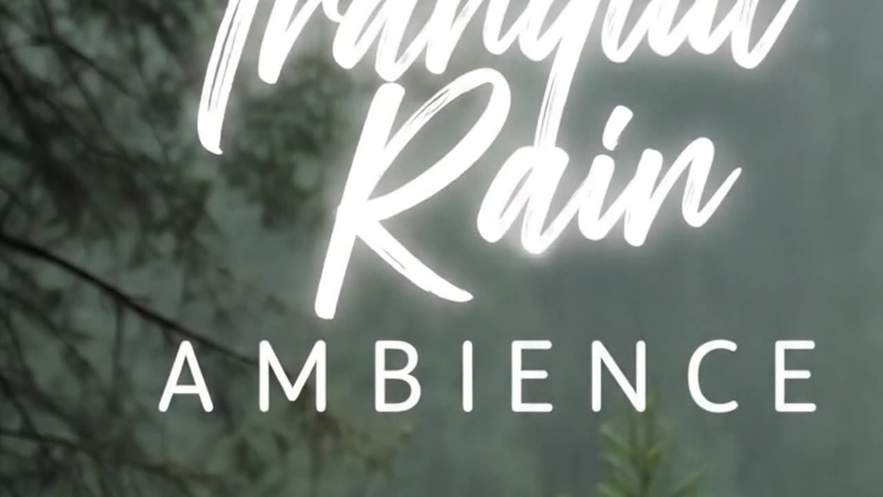 Peaceful Rain Ambience to Reduce Anxiety and Sleep Deeper 🌧️