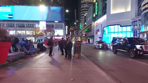 【4K】Toronto After Dark Downtown Canada 🇨🇦