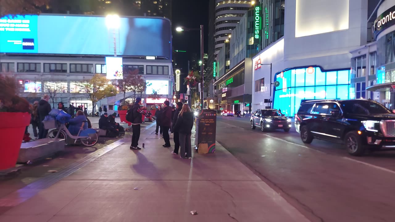 【4K】Toronto After Dark Downtown Canada 🇨🇦
