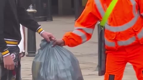 I give them trash bin bag😁