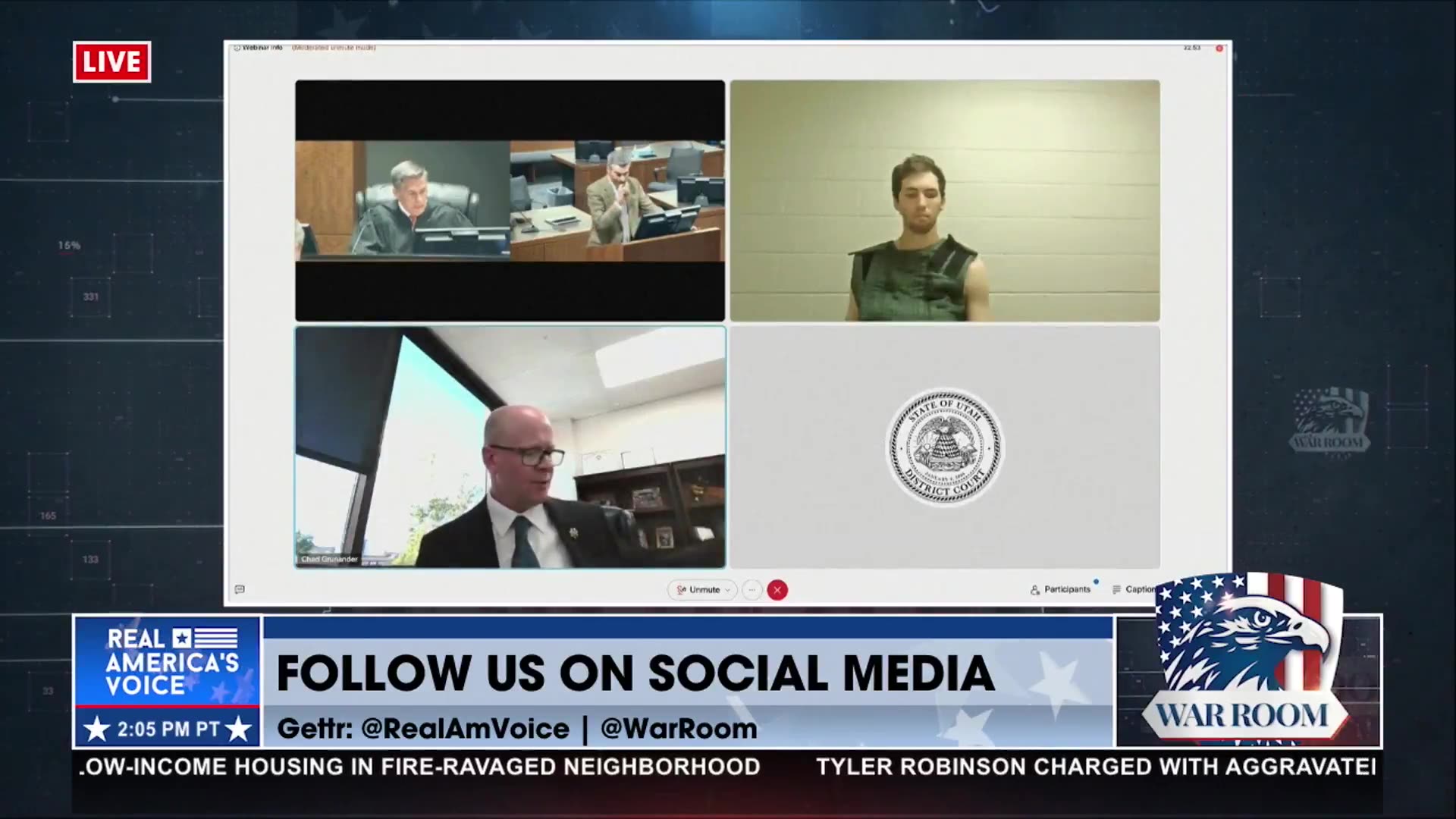 RAV’S LIVE COVERAGE OF THE ARRANGEMENT OF CHARLIE KIRK’S ASSASSIN, TYLER ROBINSON