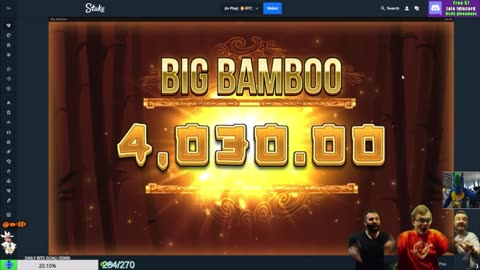 20,000X WIN ON BIG BAMBOO!