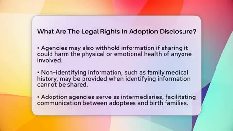 What Are The Legal Rights In Adoption Disclosure_ - Better Family Relationships