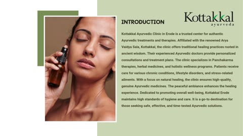 Authentic Ayurvedic Care at Kottakkal Erode