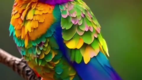 The beautiful and colourful birds