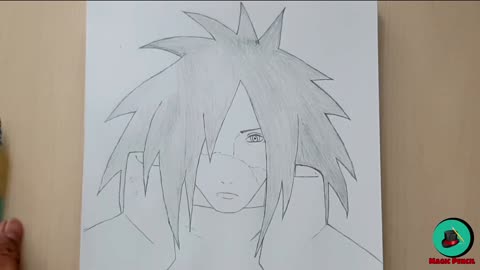 how to draw Madara Uchiha step by step ｜ anime drawing