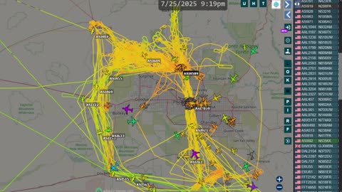 Bird Mafia Utah China India over Phoenix AZ on July 25th 2025 - no audio -