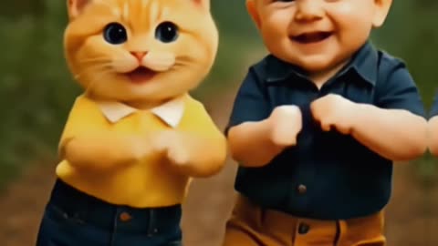 Cat and Baby’s Hilarious Dance Party