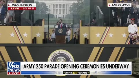 Welcome to the Army 250 parade, President Trump and the government