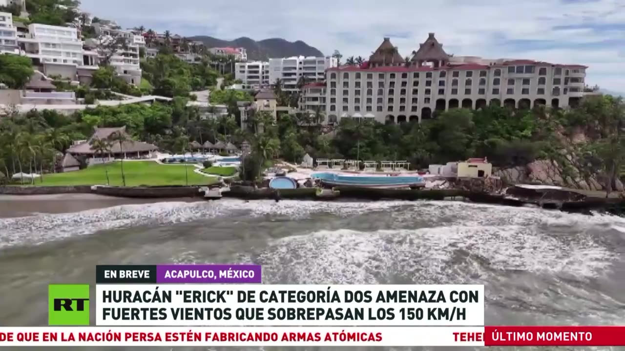 Estados del suroeste de México se preparan ante el avance del huracán Erick