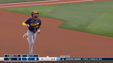 Jackson Chourio disparó su jonrón 20