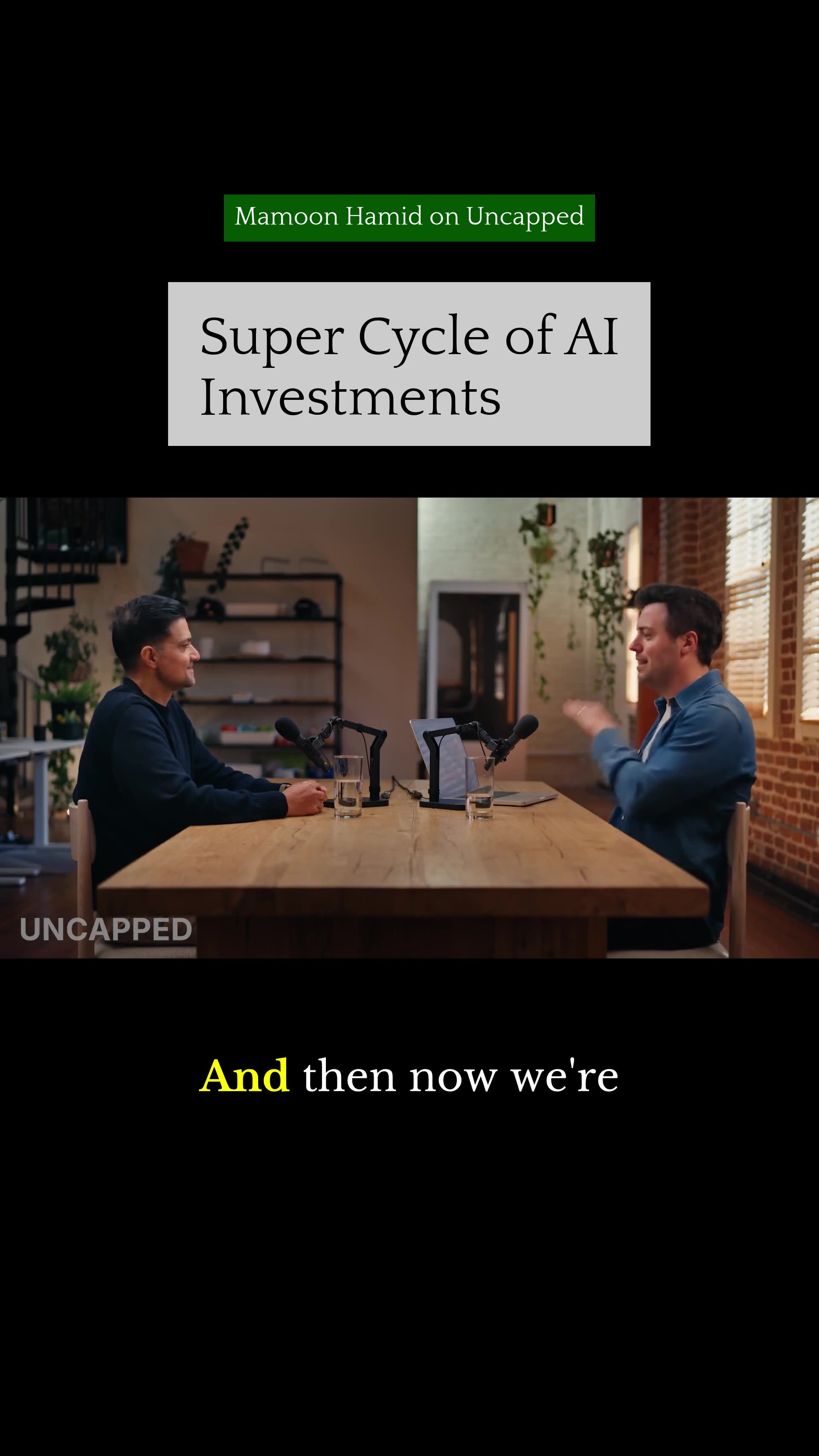 AIs Lightbulb Moment - Mamoon Hamid on Uncapped #supercycle #ai #investment