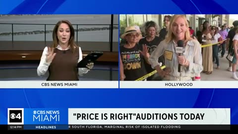 Hundreds of people line up in Hollywood for a chance to audition for "The Price is Right"