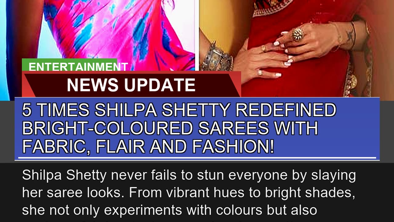 5 Times Shilpa Shetty Redefined Brightcoloured Sa