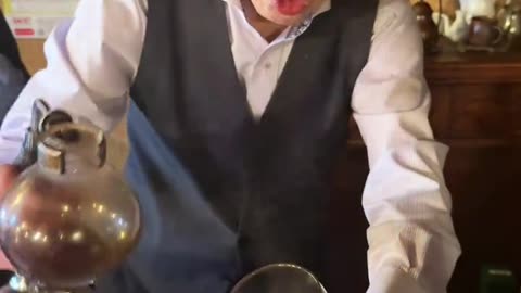 Making Irish coffee