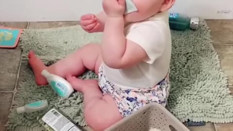 Little thief with naughty hand and cute smile