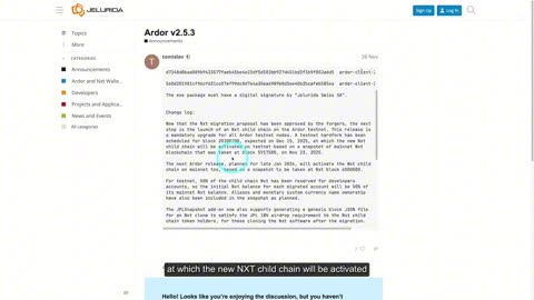 109 New Ardor Release 2.5.3 - Update your Testnet Nodes!