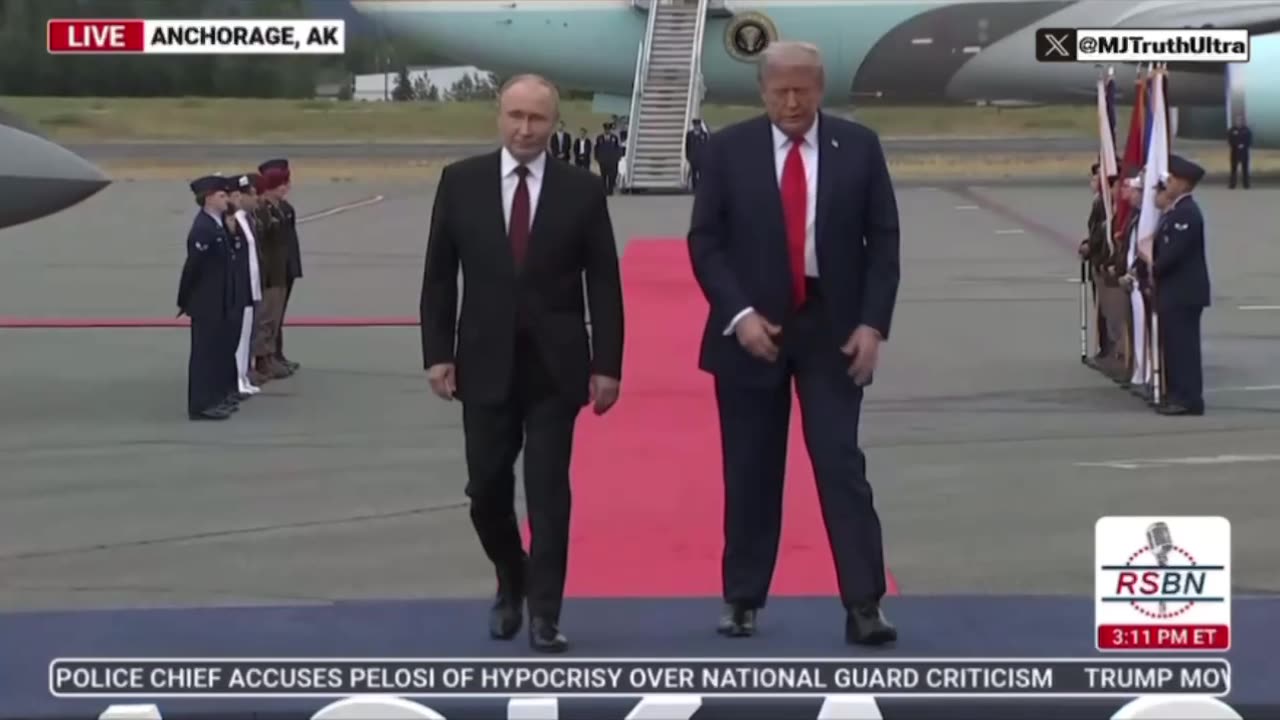 Putin and Trump handshake