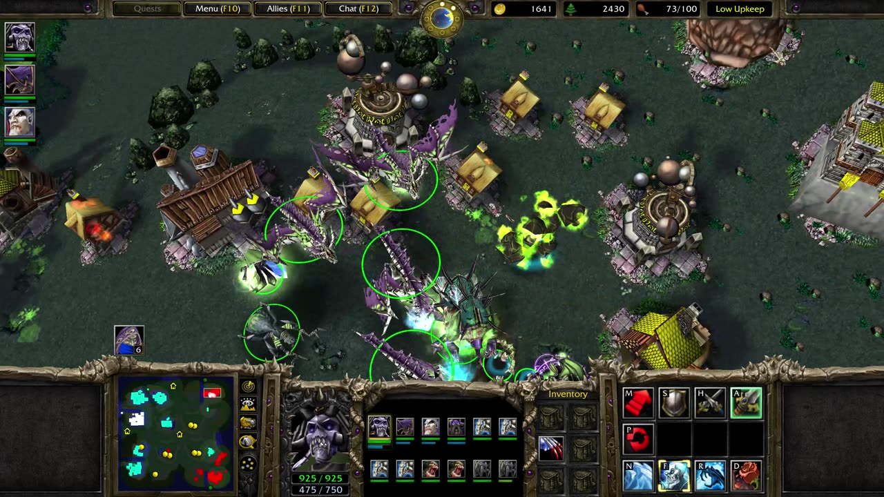 Warcraft 3: Undead Vs Humans and Elves