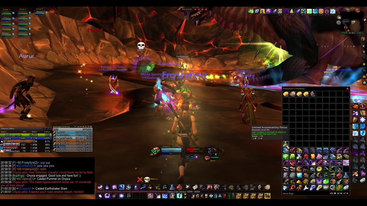 Turtle Wow - MM Onyxia raid - 30 March - Mage POV