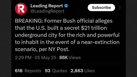 Secret U.S.A. $21 Trillion Underground City - Sampson Option vs Bible
