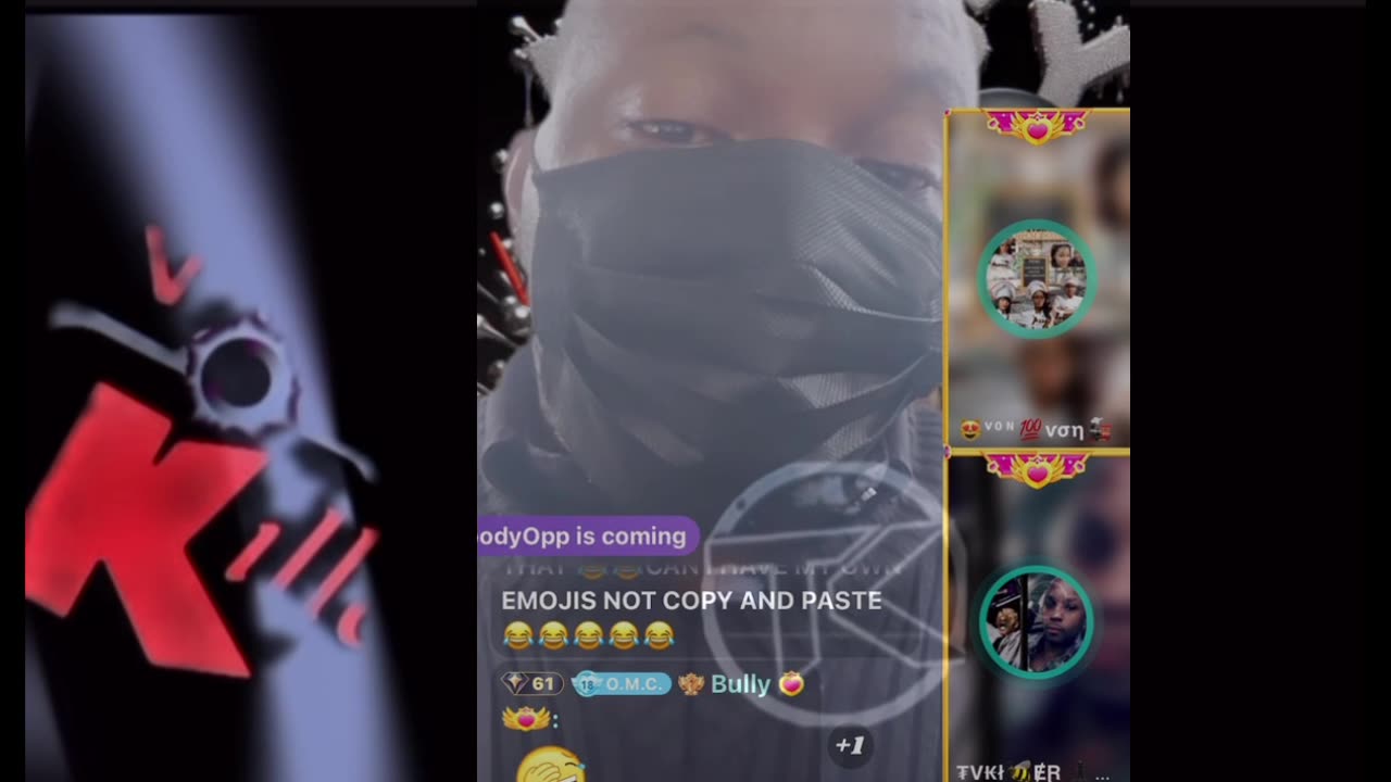 TVKILLER & HALF OF NOSE VON IN MESSY CALLER BOX