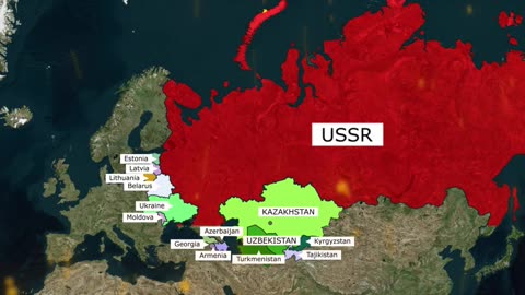 Soviet Influence at Greatest Extent (1955 AD) vs Soviet Influence before Collapse (1991 AD)