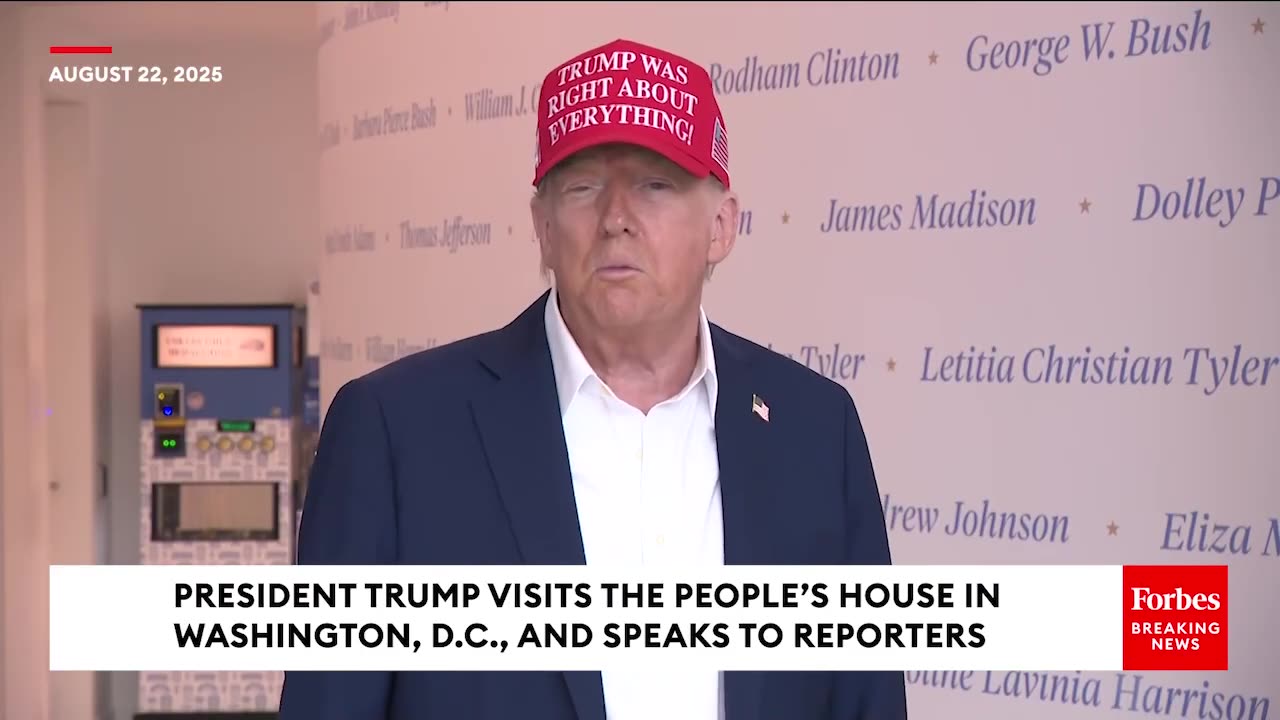 FULL GAGGLE_ Trump Speaks To Reporters Amidst Powell Jackson Hole Speech, John Bolton Home FBI Raid