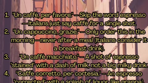 5 Ways to Order Coffee in Italian Without Sounding Like an American