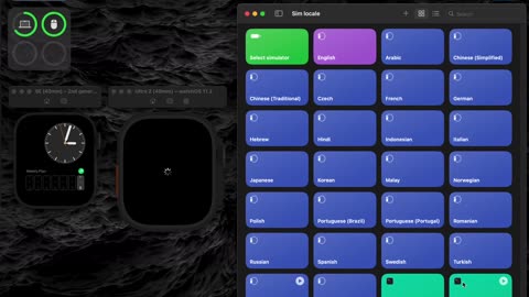 Apple Watch Sim Language Locale Switching i18n 