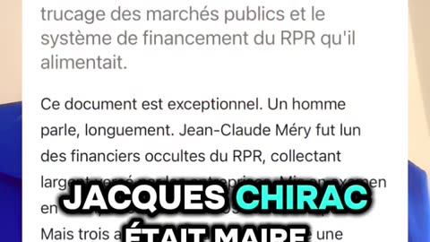 #argent #chirac#politics Chirac a été mêlé une seule affaire un véritable thriller..