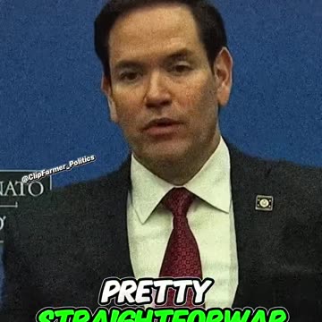 Marco Rubio Corrects Reporter About The Market Crashing